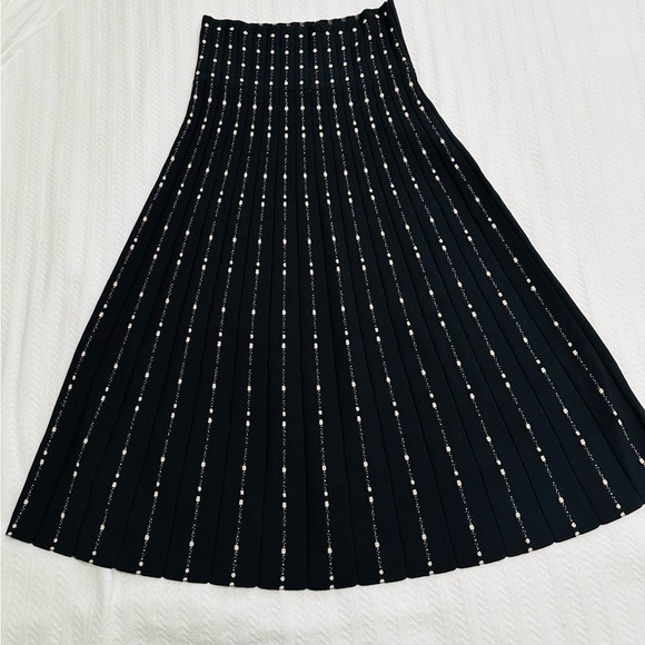 VIA VAI Los Angeles NWT Patsy Dress Set Black With Cream Polka Dots - Picture 9 of 16